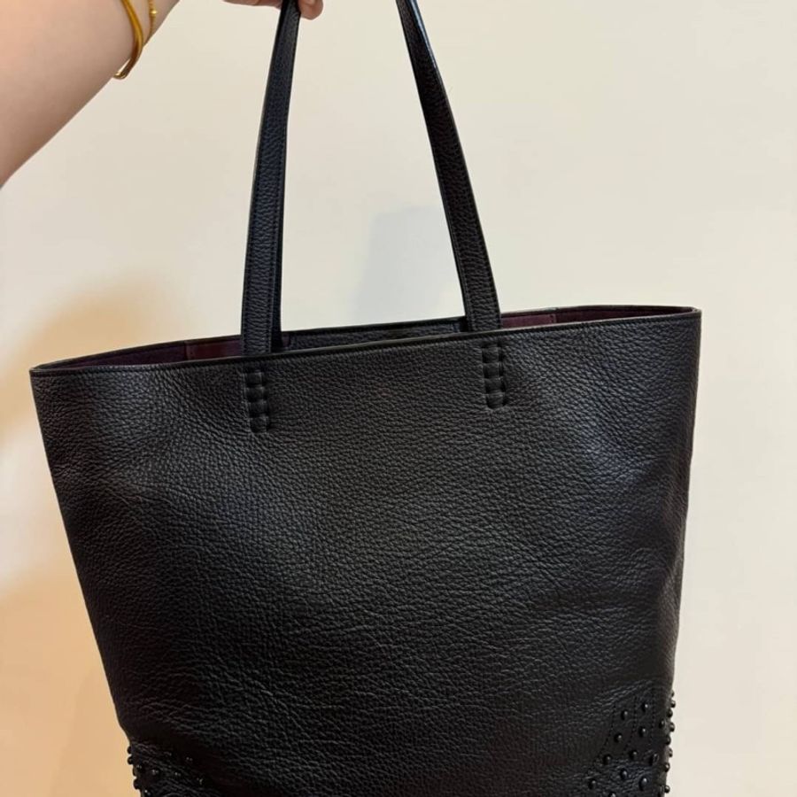 Tod's Wave Bag黑色牛皮豆豆 托特包 肩背包 手提包 購物包 購物袋-2