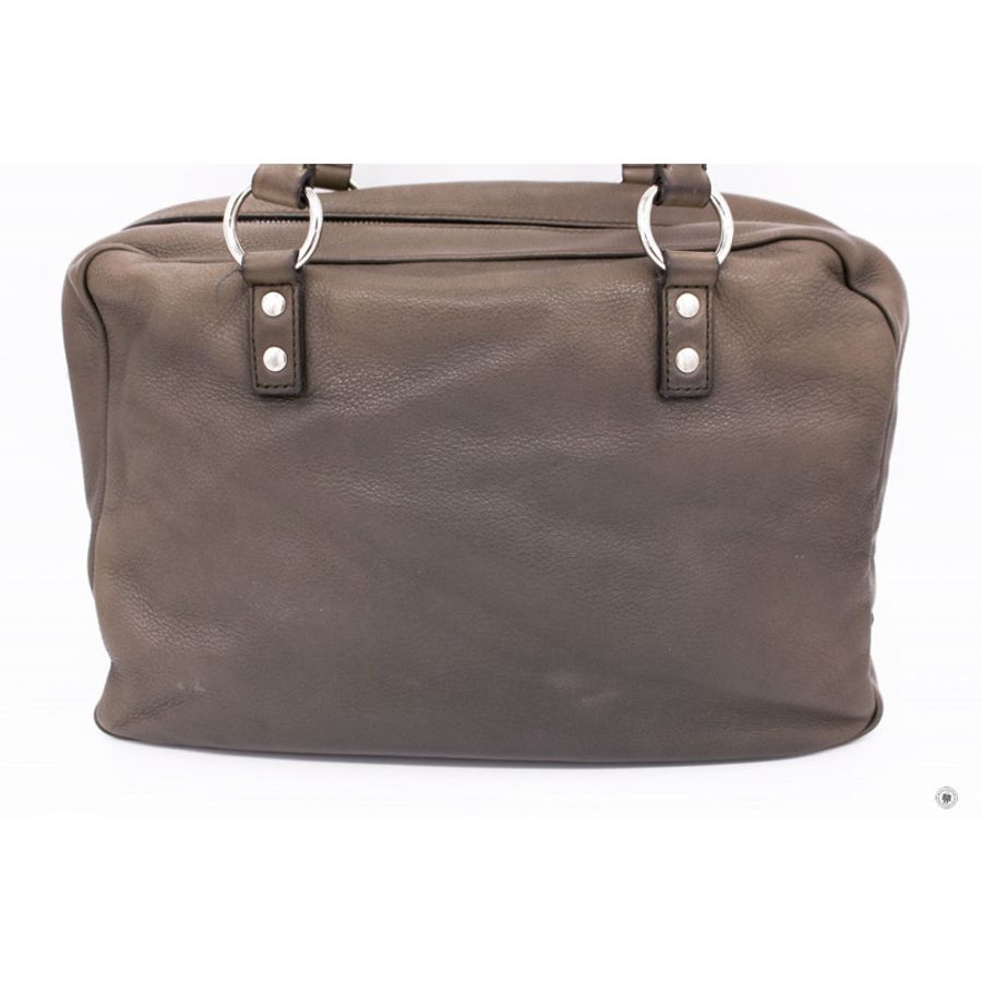 Saint Laurent 227747 Rivegauche Grey Leather Shoulder Bags Shw-3