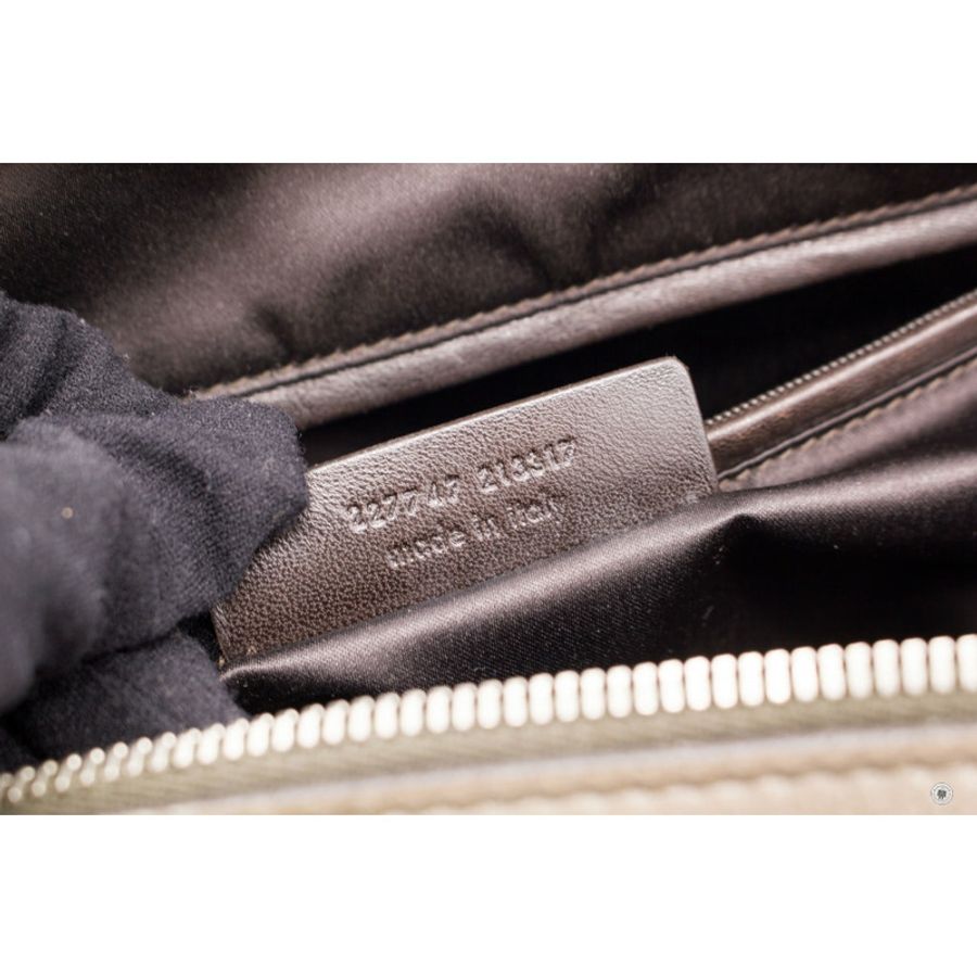 Saint Laurent 227747 Rivegauche Grey Leather Shoulder Bags Shw-11