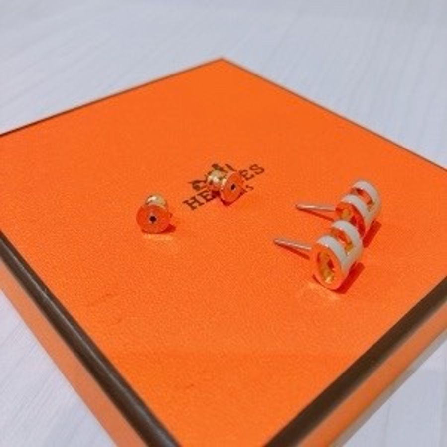 HERMES 愛馬仕小號H字耳環MINI POP H EARRINGS-4