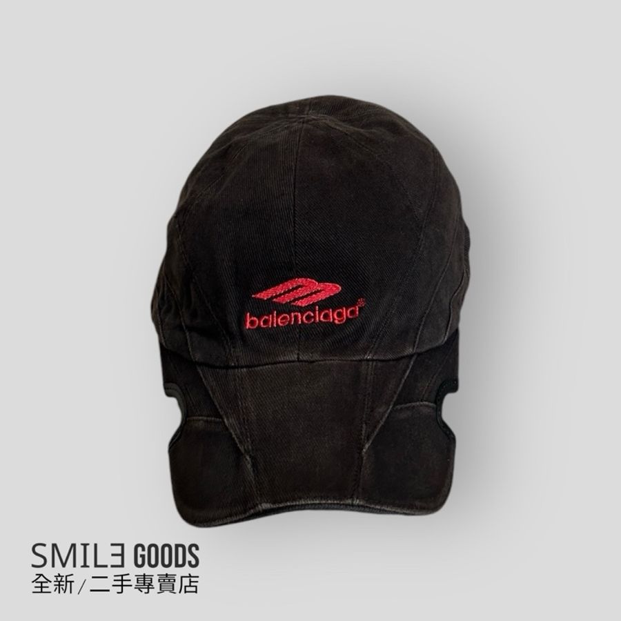 ［SMILE] Balenciaga巴黎世家 紅色3b logo缺角帽-0