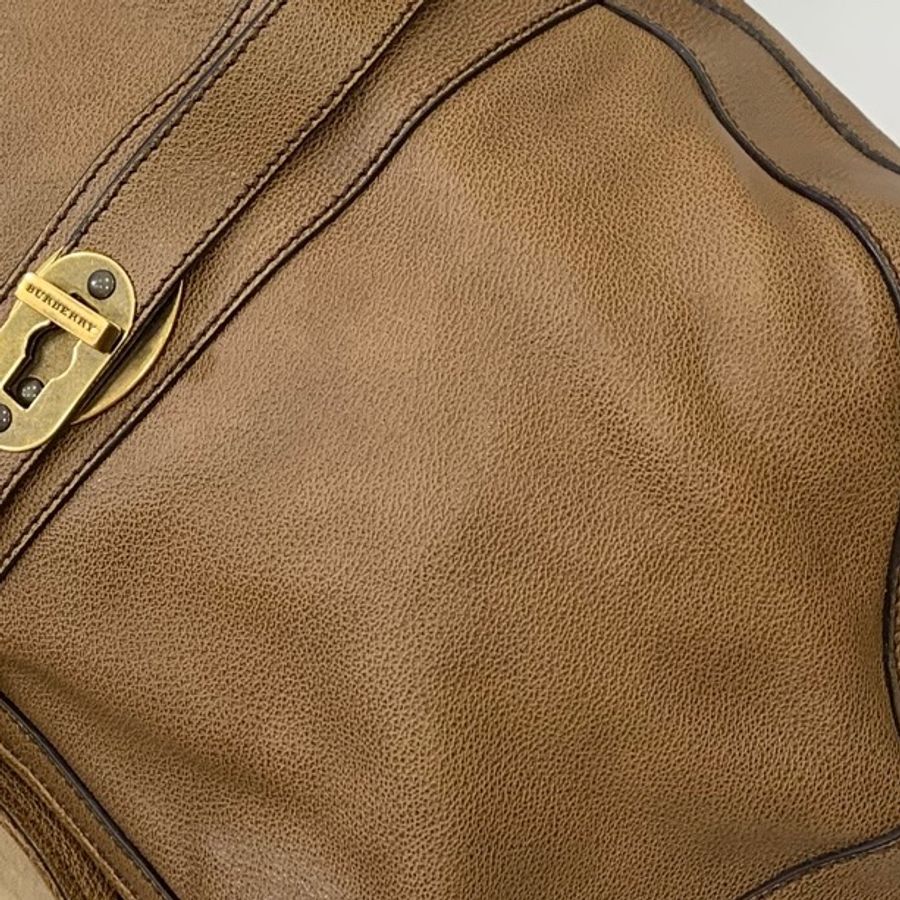 Burberry Brown Leather Shoulder Bag 咖啡 托特包 手提包 肩背包 側背包 公事包-14