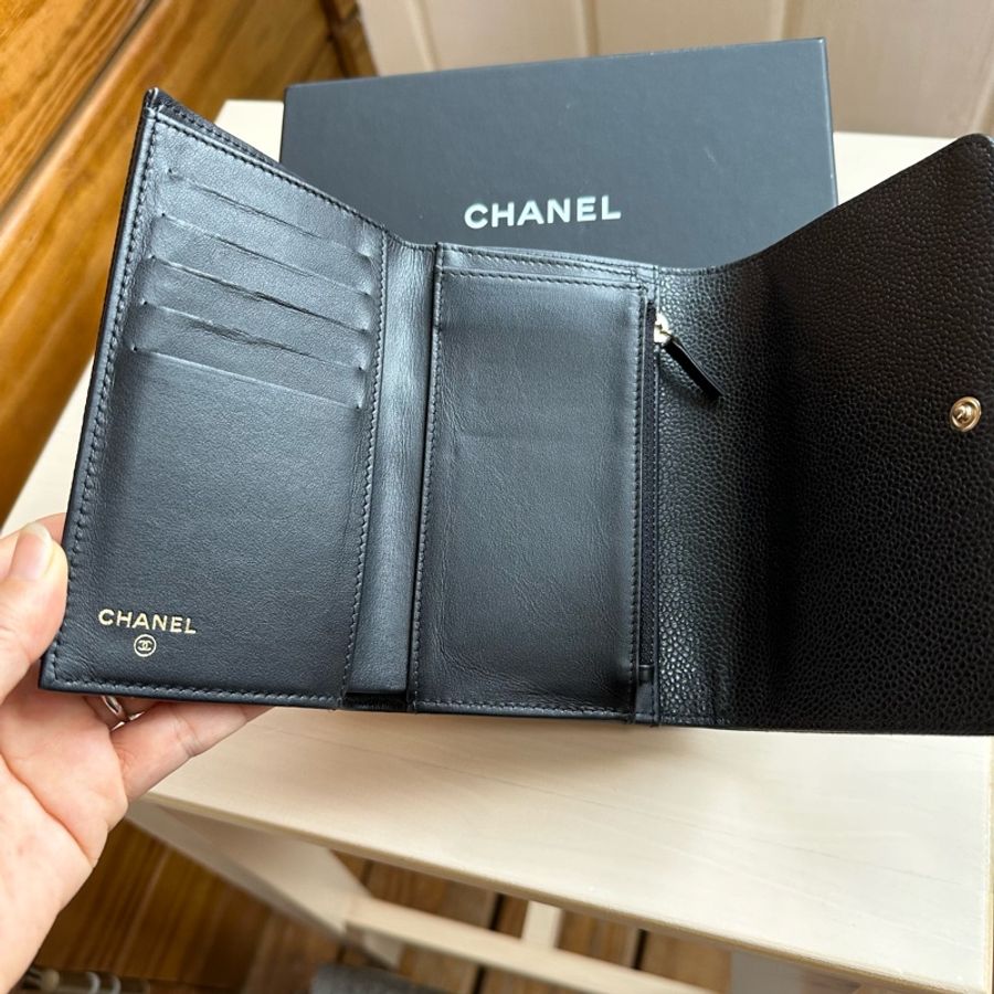 CHANEL 中夾 荔枝牛皮-2
