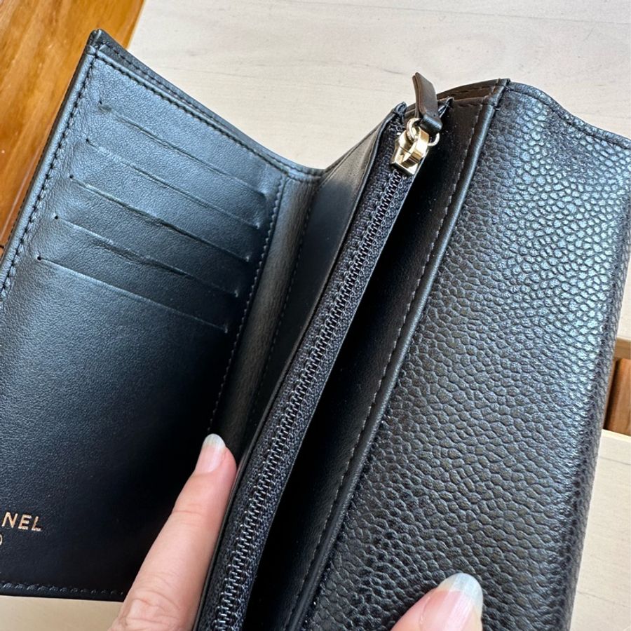 CHANEL 中夾 荔枝牛皮-17