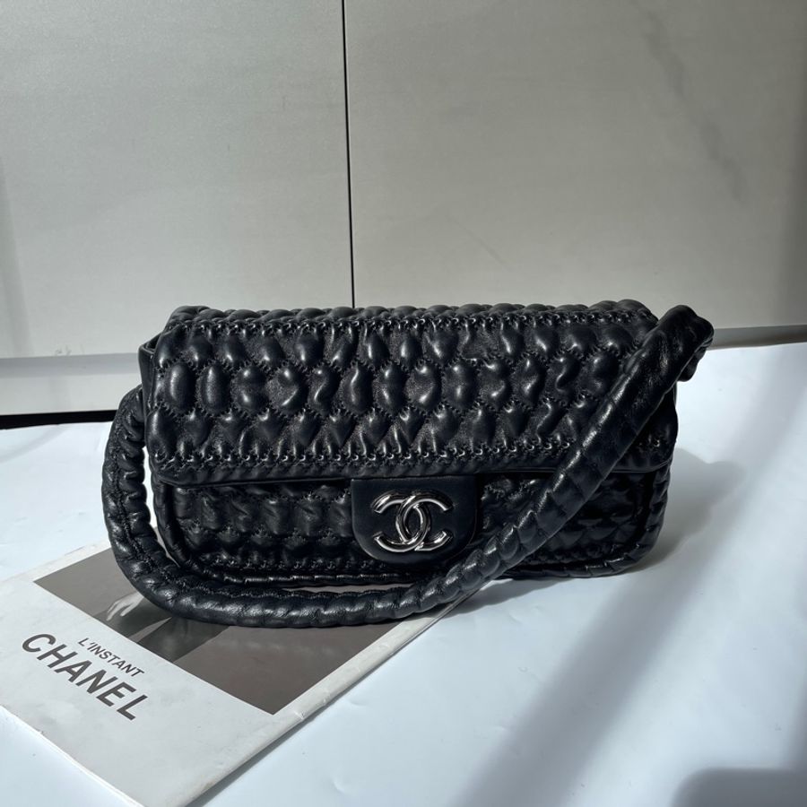Chanel 單把抓皺口蓋包-0