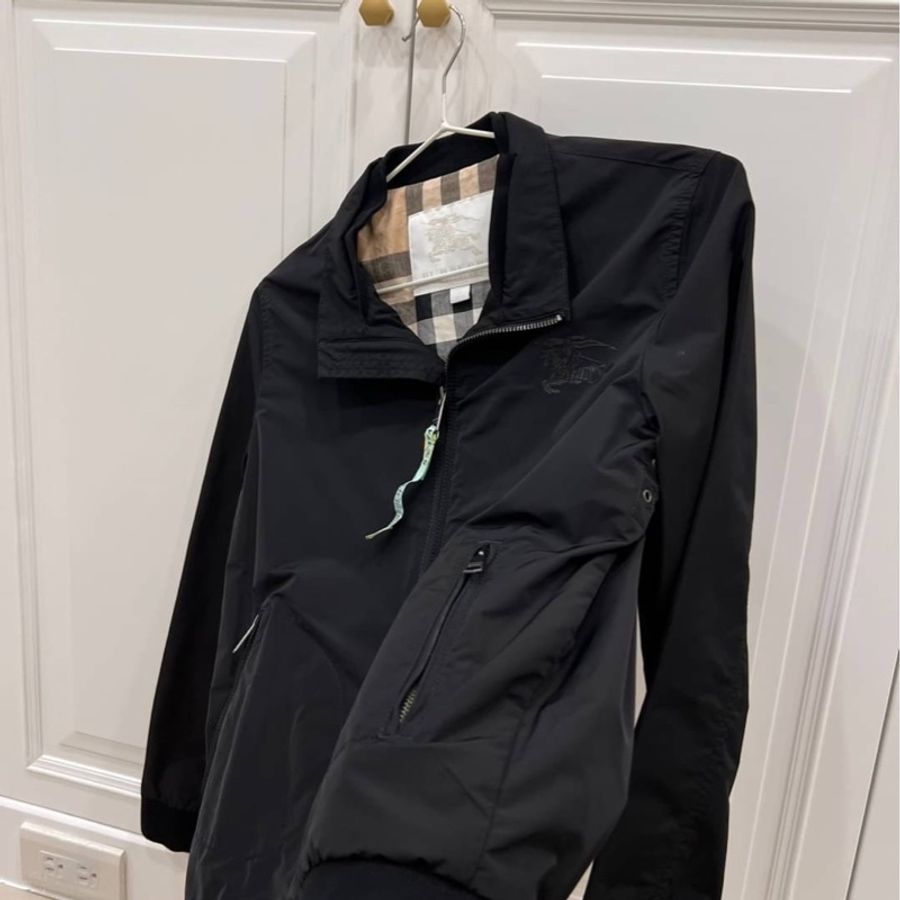 burberry kids 12y 黑 夾克 風衣外套 短風衣 外套-2