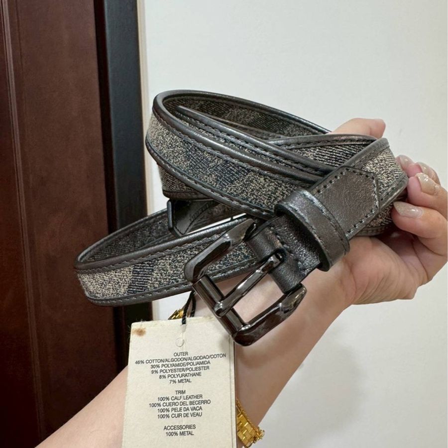 真品 burberry 全新 腰帶 皮帶 腰封-5