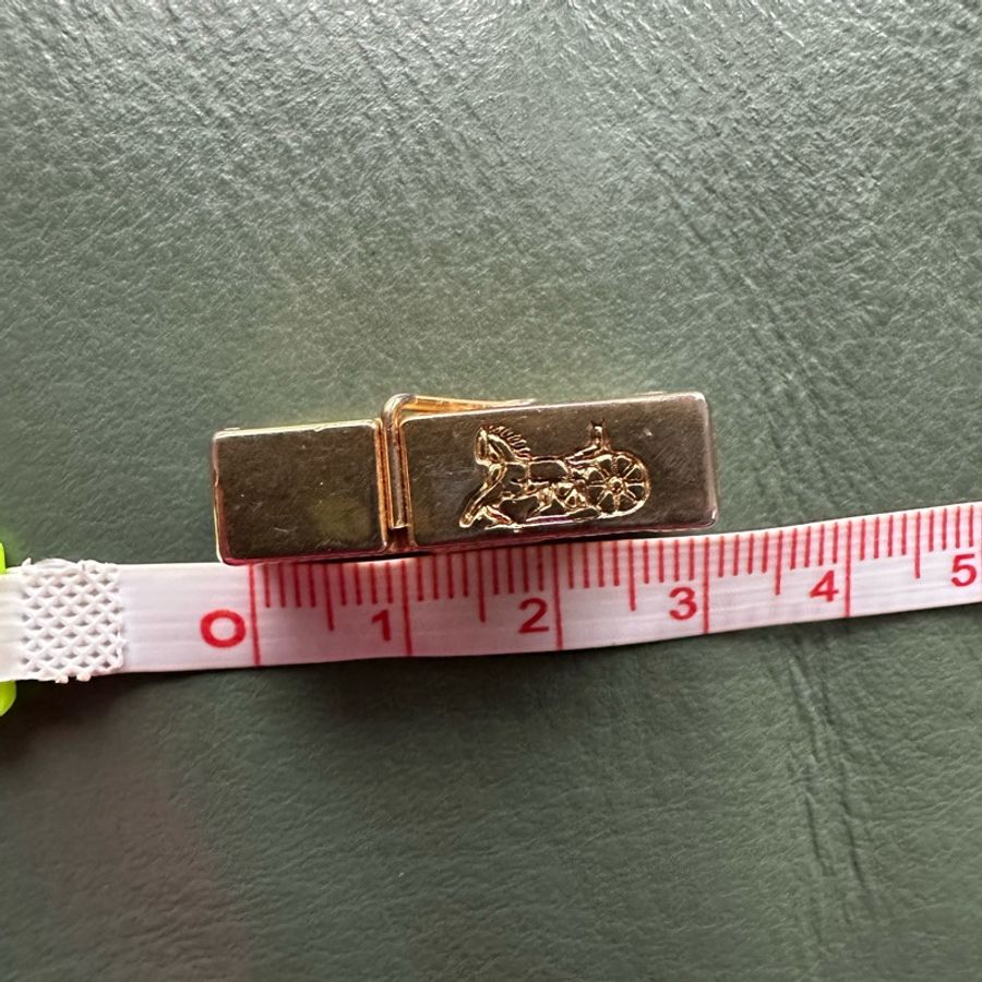 罕有Celine Vintage 可愛馬車logo小夾-8
