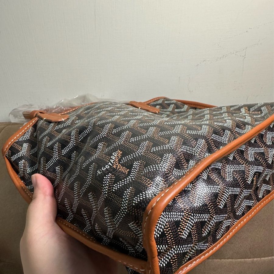 Goyard mini tote 棕色-9