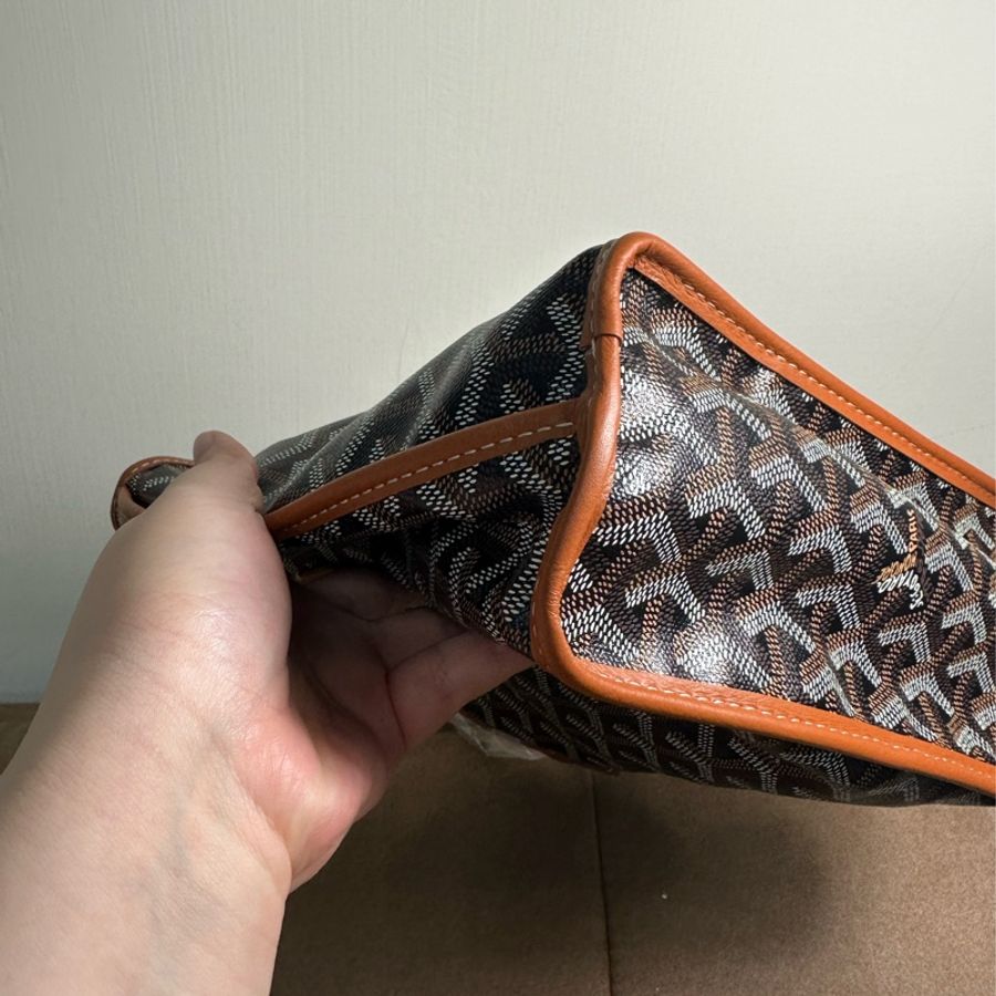 Goyard mini tote 棕色-10