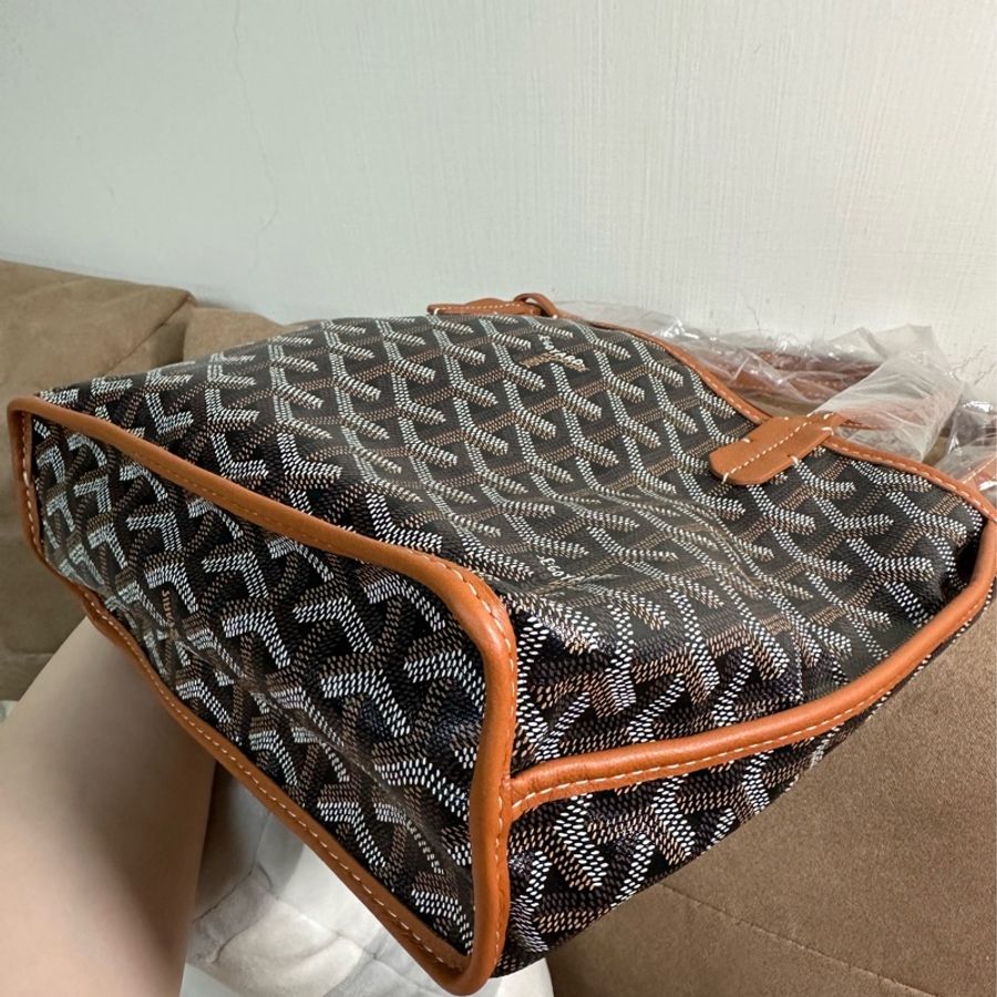 Goyard mini tote 棕色-12