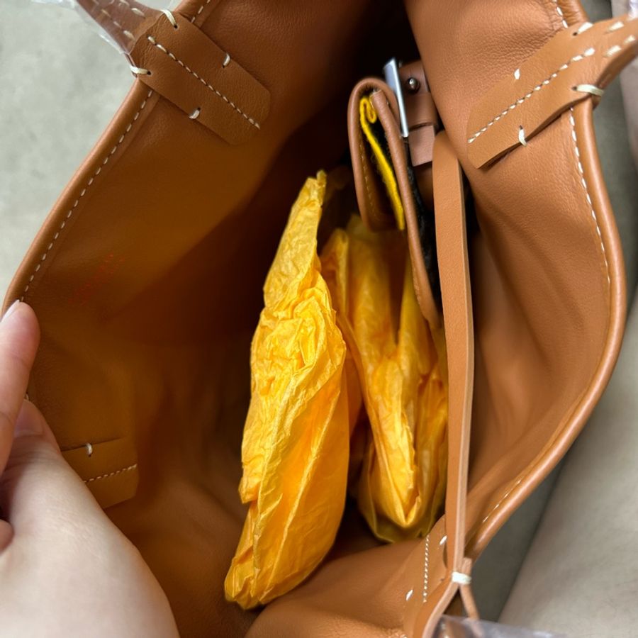 Goyard mini tote 棕色-16