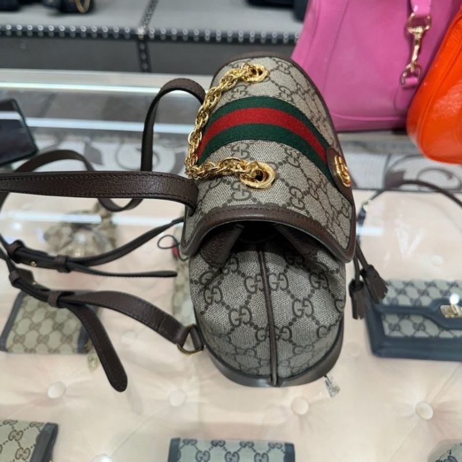 ▍當季新品 ▍Gucci 795221 Ophidia GG Supreme迷你背包 米色及烏木-7