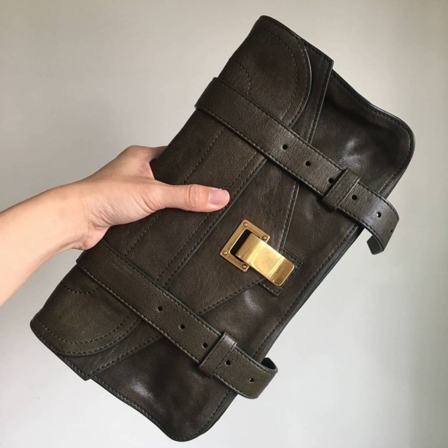 proenza schouler ps1 牛皮手拿包 晚宴包 斜背包 woc 可加鍊條-1