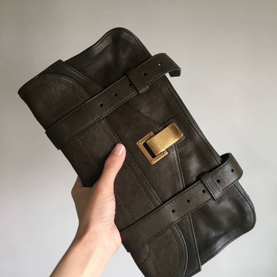 proenza schouler ps1 牛皮手拿包 晚宴包 斜背包 woc 可加鍊條-2