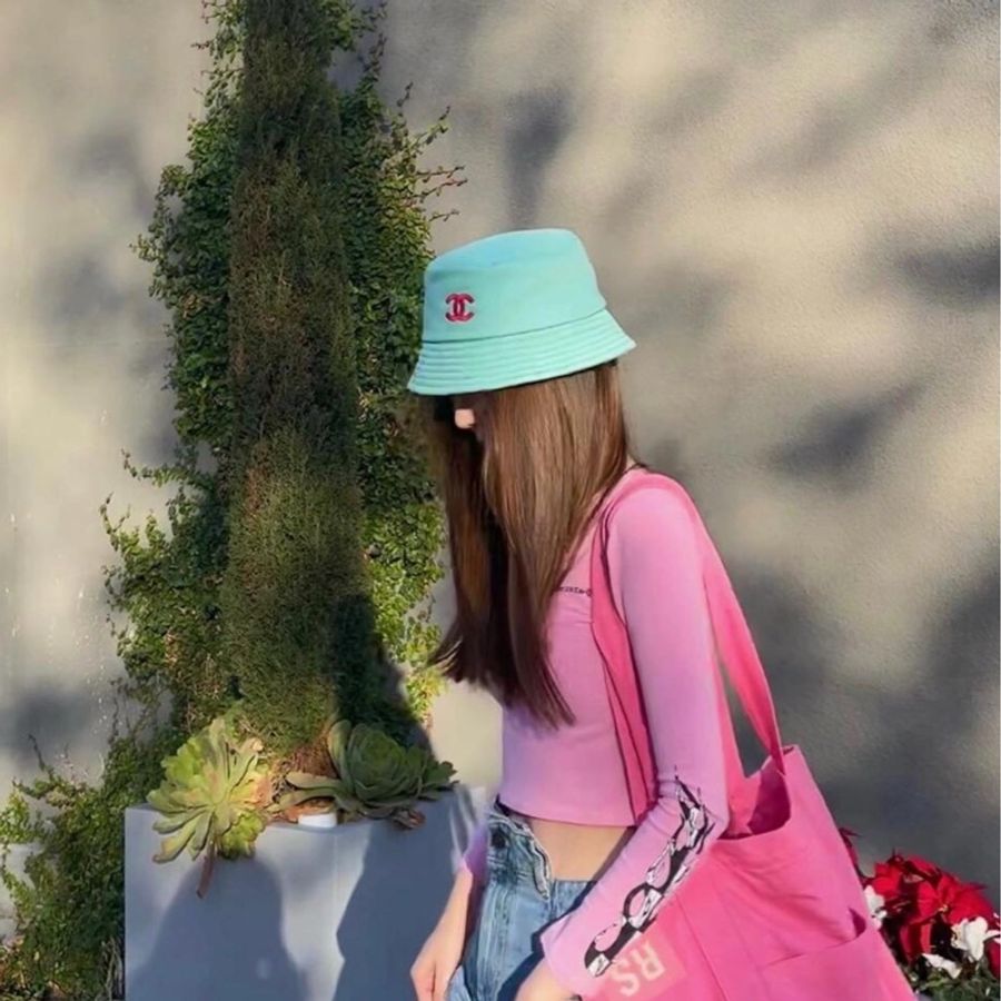 近全新Chanel 尼龍布漁夫帽(M號)🥳-2