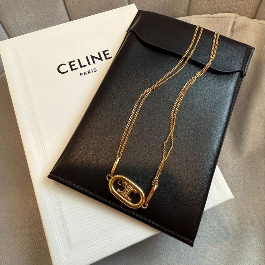 Celine凱旋門經典logo項鍊-3