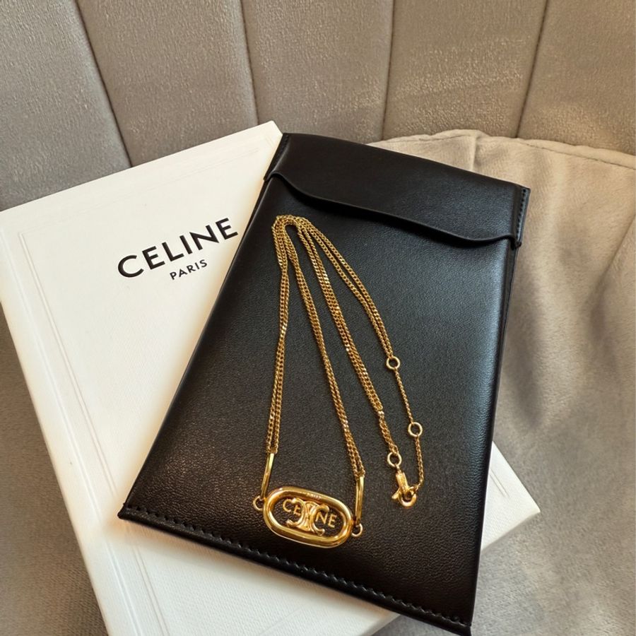 Celine凱旋門經典logo項鍊-4