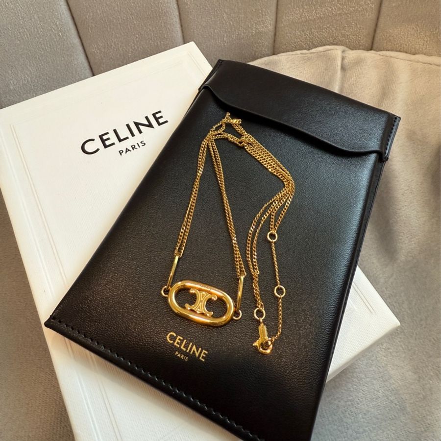 Celine凱旋門經典logo項鍊-16