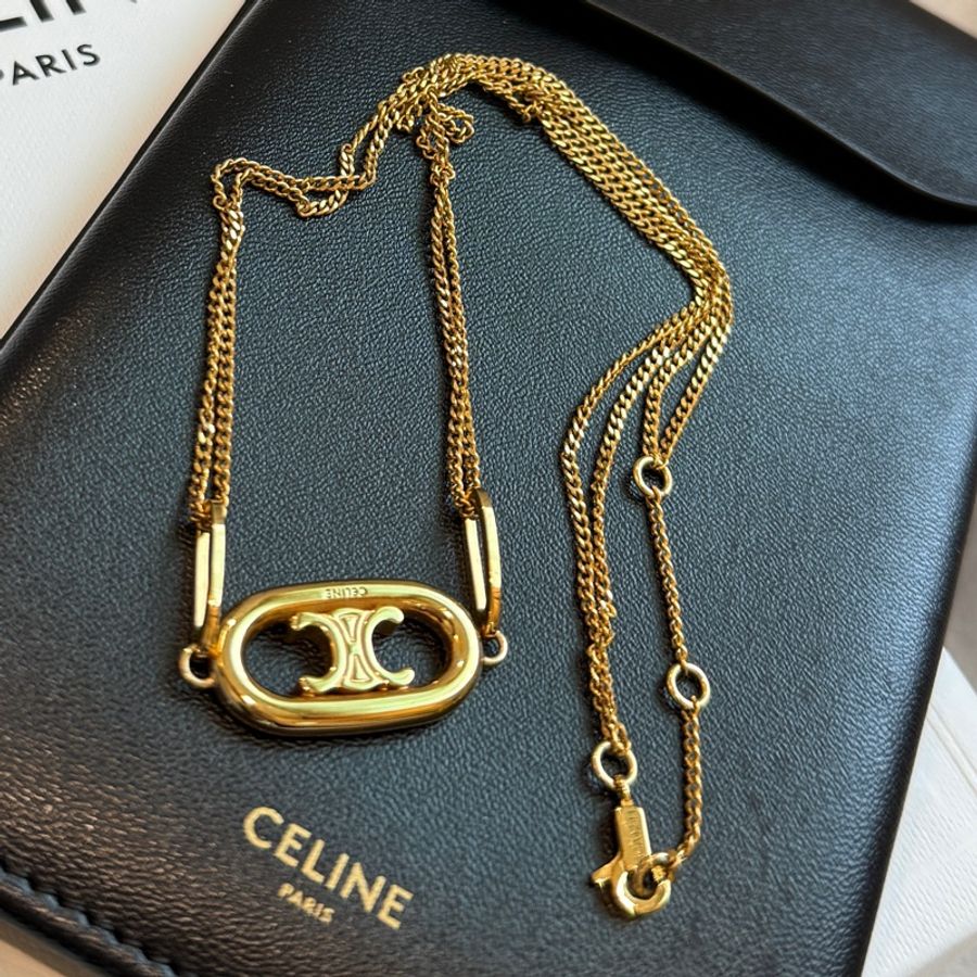 Celine凱旋門經典logo項鍊-19