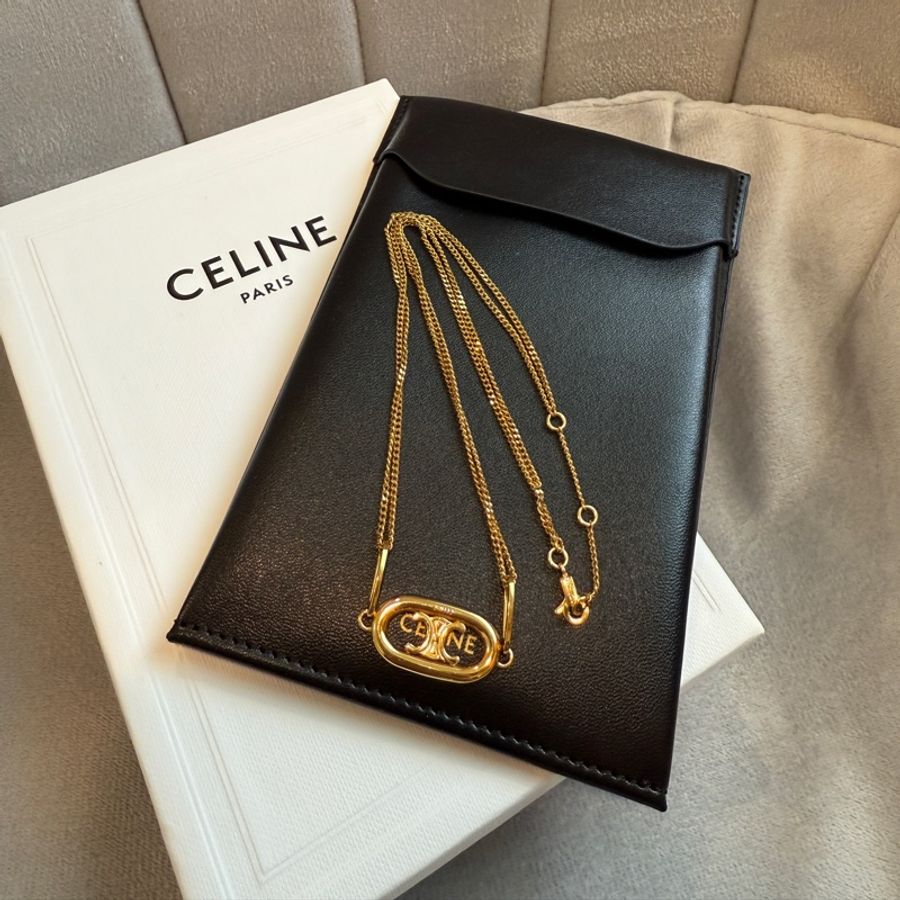Celine凱旋門經典logo項鍊-21