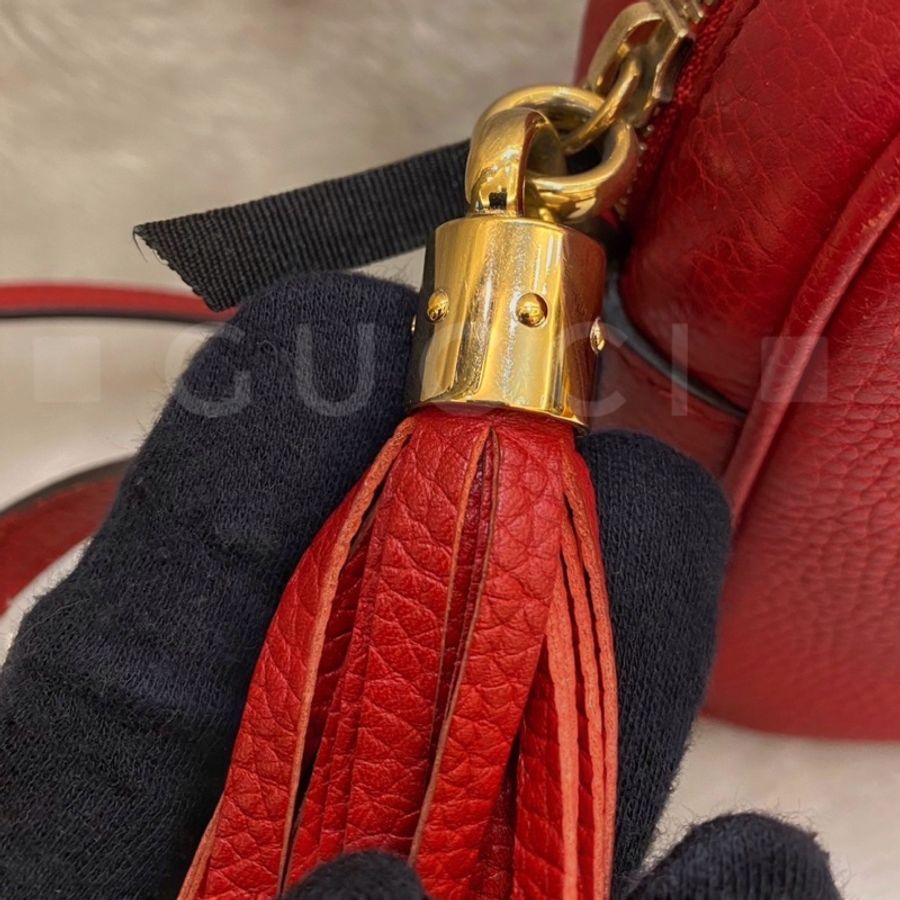 ► Gucci經典SOHO系列 牛皮流蘇吊飾肩背▫️斜背▫️相機包-2