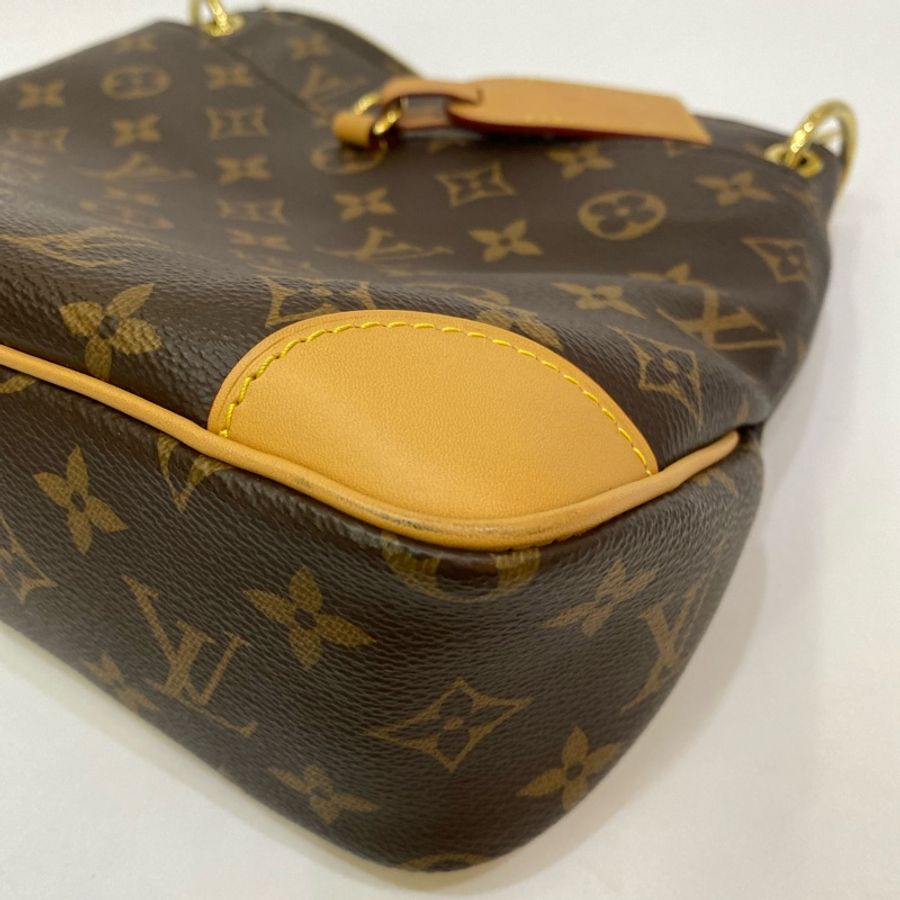 LV 老花金釦Odeon PM一字拉肩斜背包-13