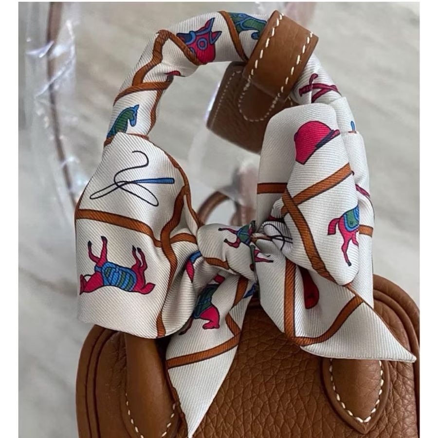 Hermes twilly COUVERTURES ET TENUES DE JOUR真絲 絲巾 絲帶 領巾 髮帶-7