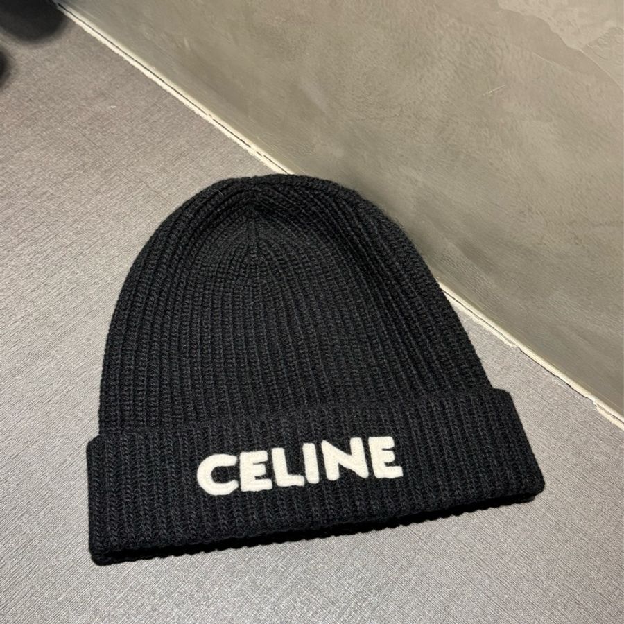 Celine 黑色毛帽冷帽 🖤🖤Lisa同款//可可愛愛-1
