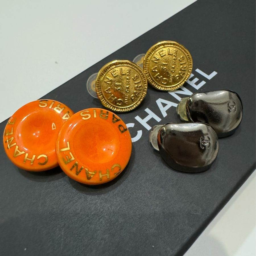 Chanel中古夾式耳環 / Chanel clip earring-6