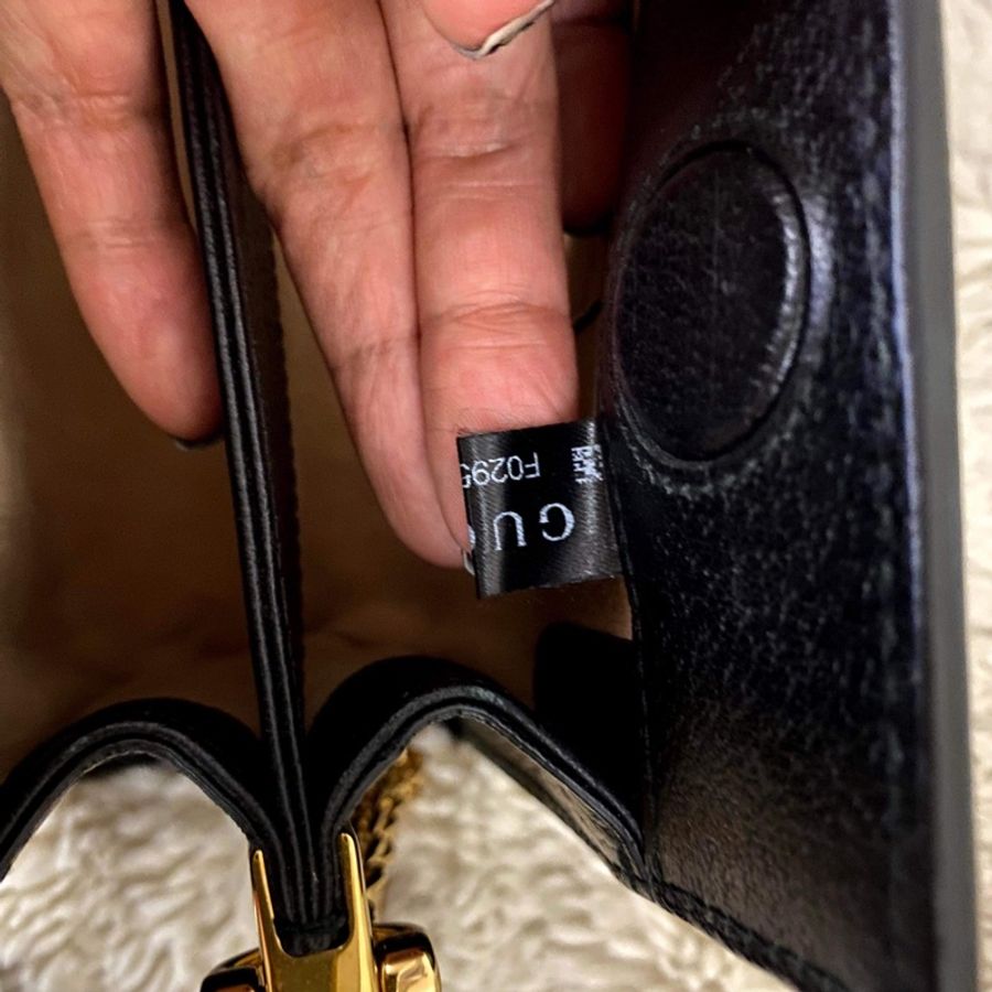 正品 GUCCI 古馳經典Ophidia系列GG LOGO織帶皮革磁釦手 拿/斜背包-16