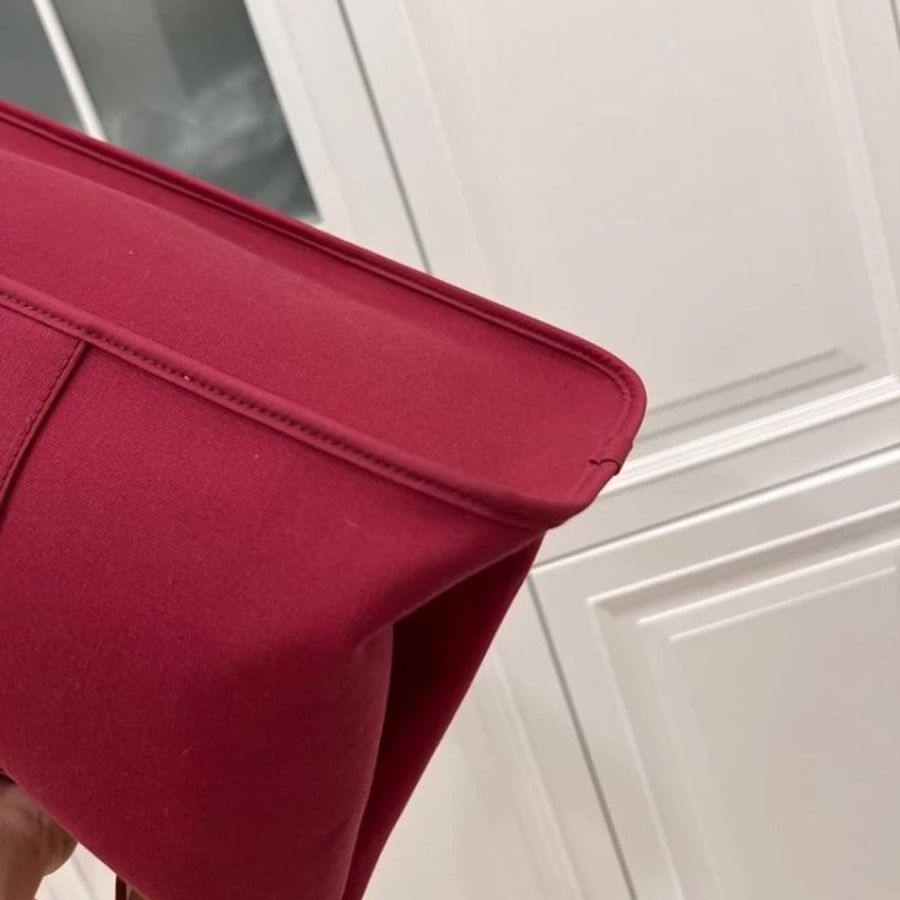 愛馬仕 hermes cabag 桃紅 帆布包 手提包 肩背包 側背包 購物包 公事包-29