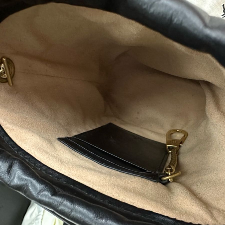 Gucci GG Marmont 迷你水桶包-8