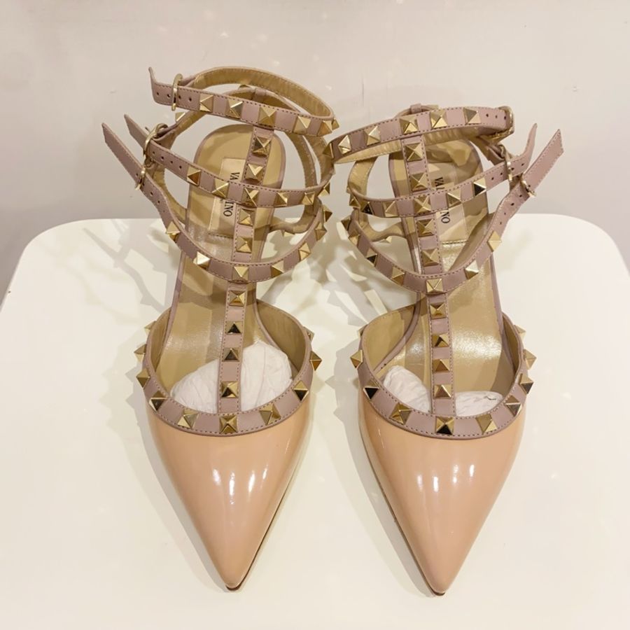 Valentino 裸粉色高跟鞋-0