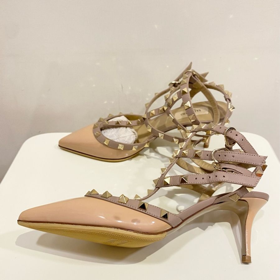 Valentino 裸粉色高跟鞋-9