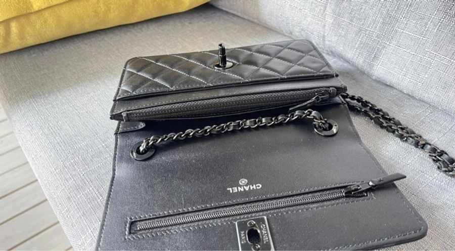 全新Chanel 全黑All Black稀有款Woc-6