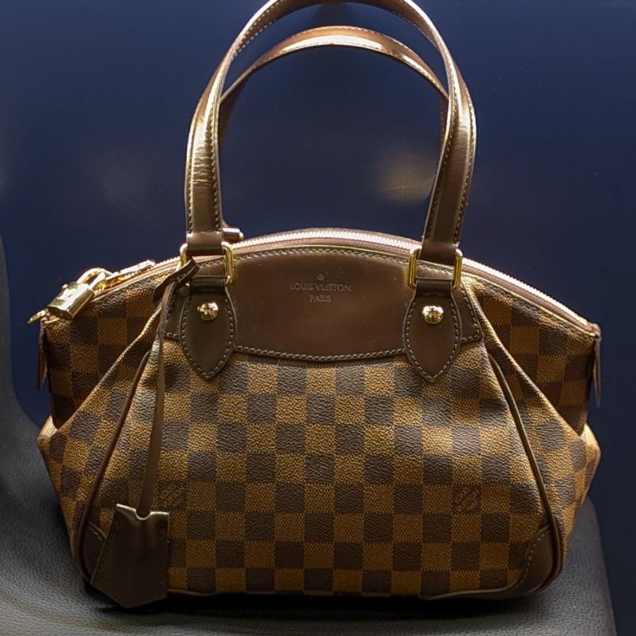 LV LOUIS  VUITTON Damier Verona 棋盤格手提包-0