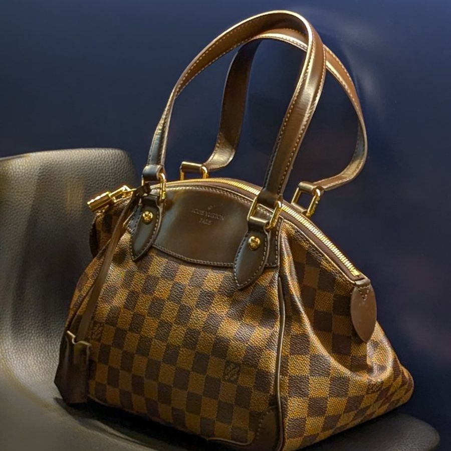 LV LOUIS  VUITTON Damier Verona 棋盤格手提包-1