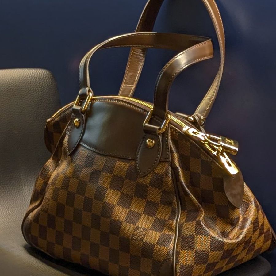 LV LOUIS  VUITTON Damier Verona 棋盤格手提包-2