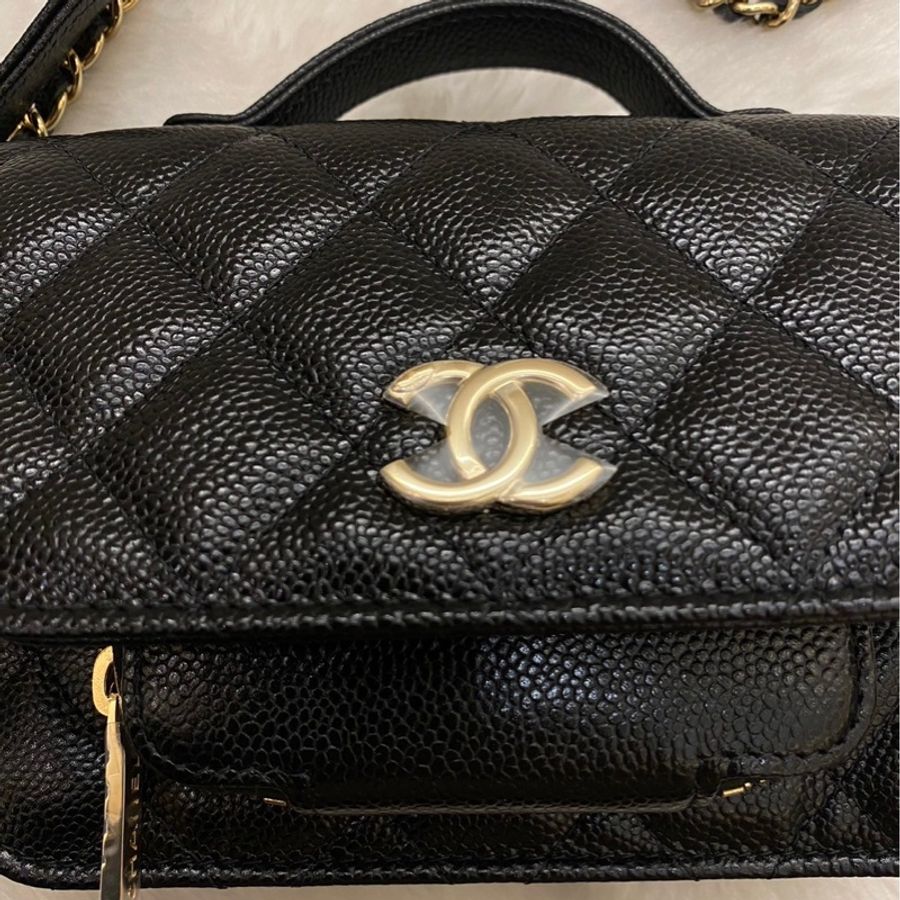 全新|Chanel 22mini 荔枝郵差包-1