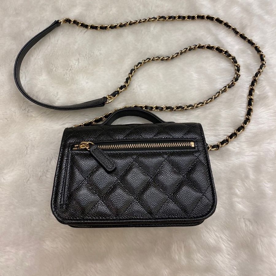 全新|Chanel 22mini 荔枝郵差包-2