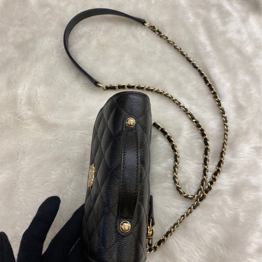全新|Chanel 22mini 荔枝郵差包-7