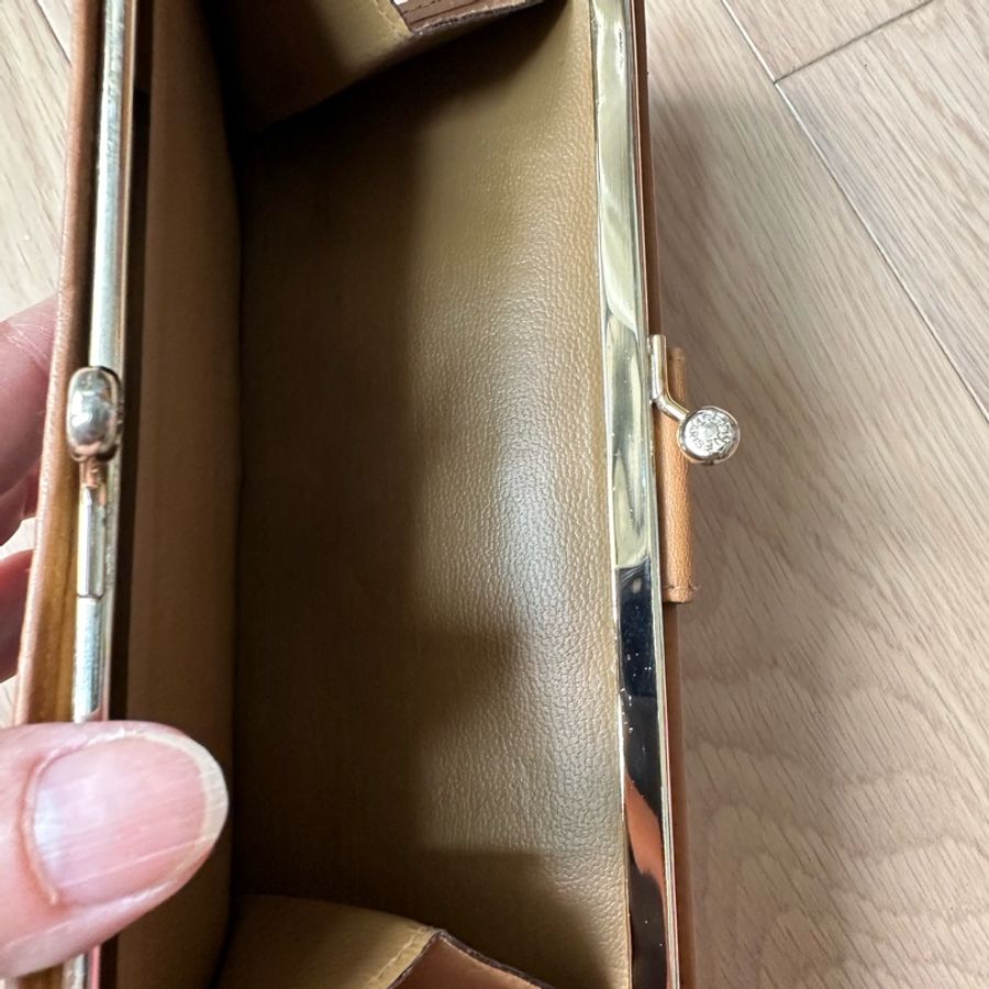 復古Celine啡花長銀包-14