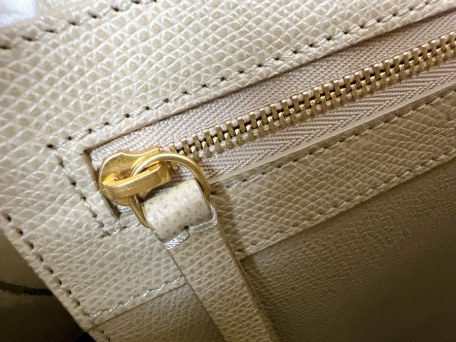 Celine tote 米藍色拼色 直立托特肩背包-14