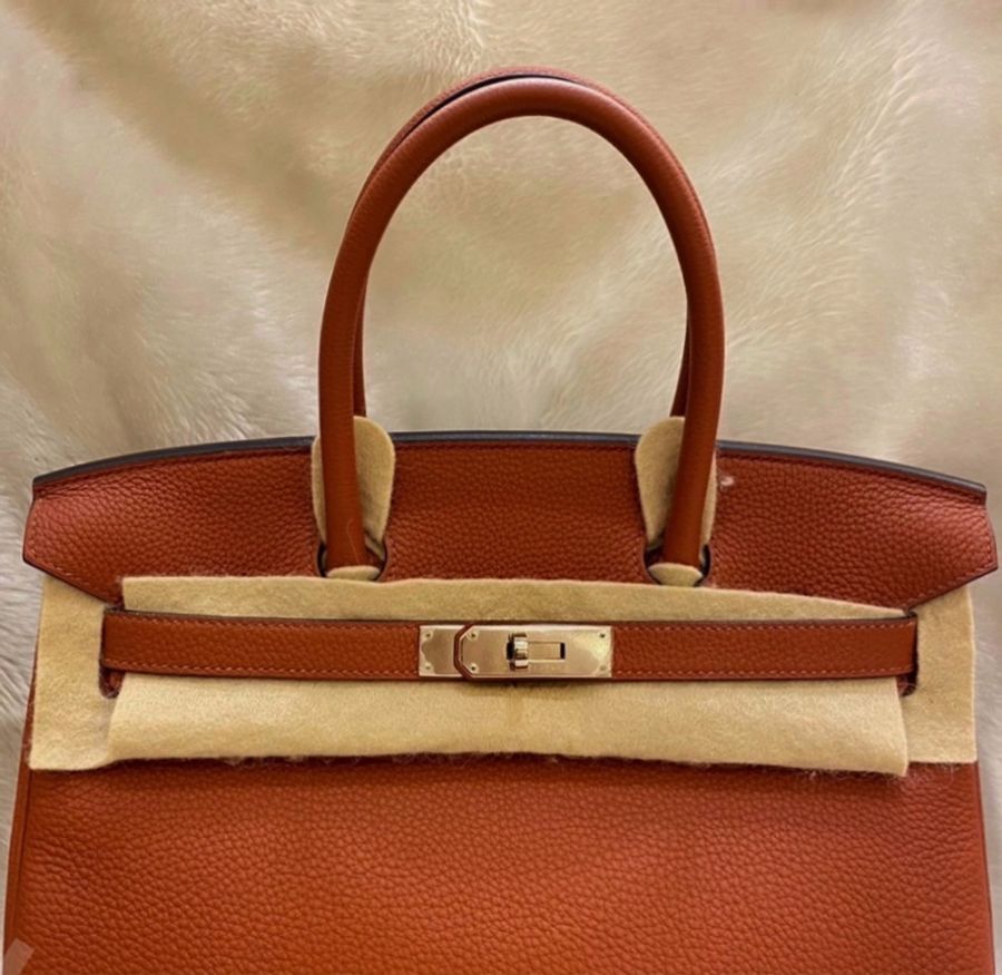 ► 全新 Hermès 愛馬仕 ✨Birkin Togo皮✨▫️駝色銀釦-1
