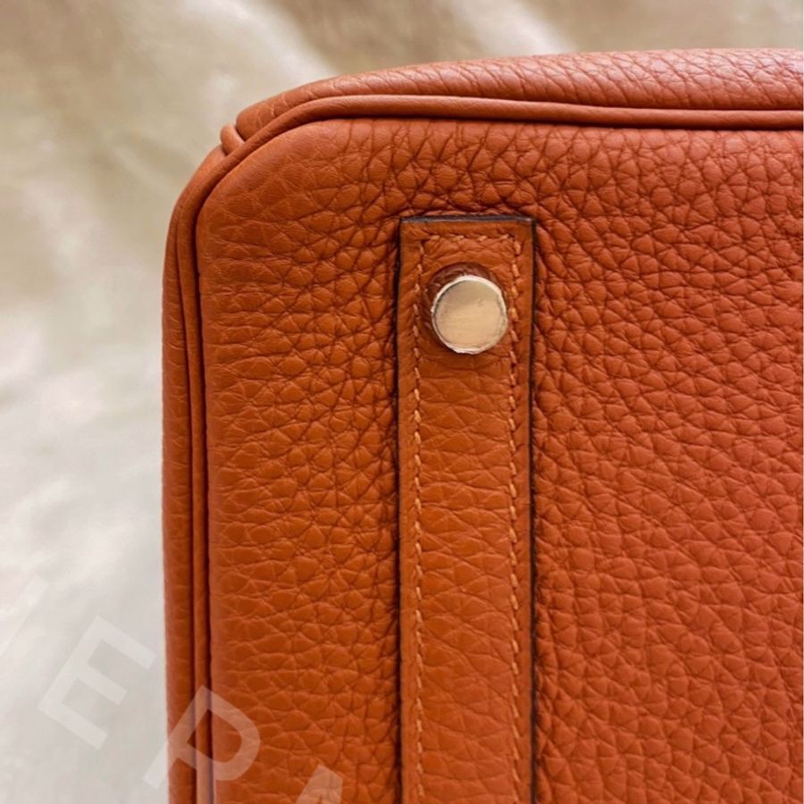 ► 全新 Hermès 愛馬仕 ✨Birkin Togo皮✨▫️駝色銀釦-5