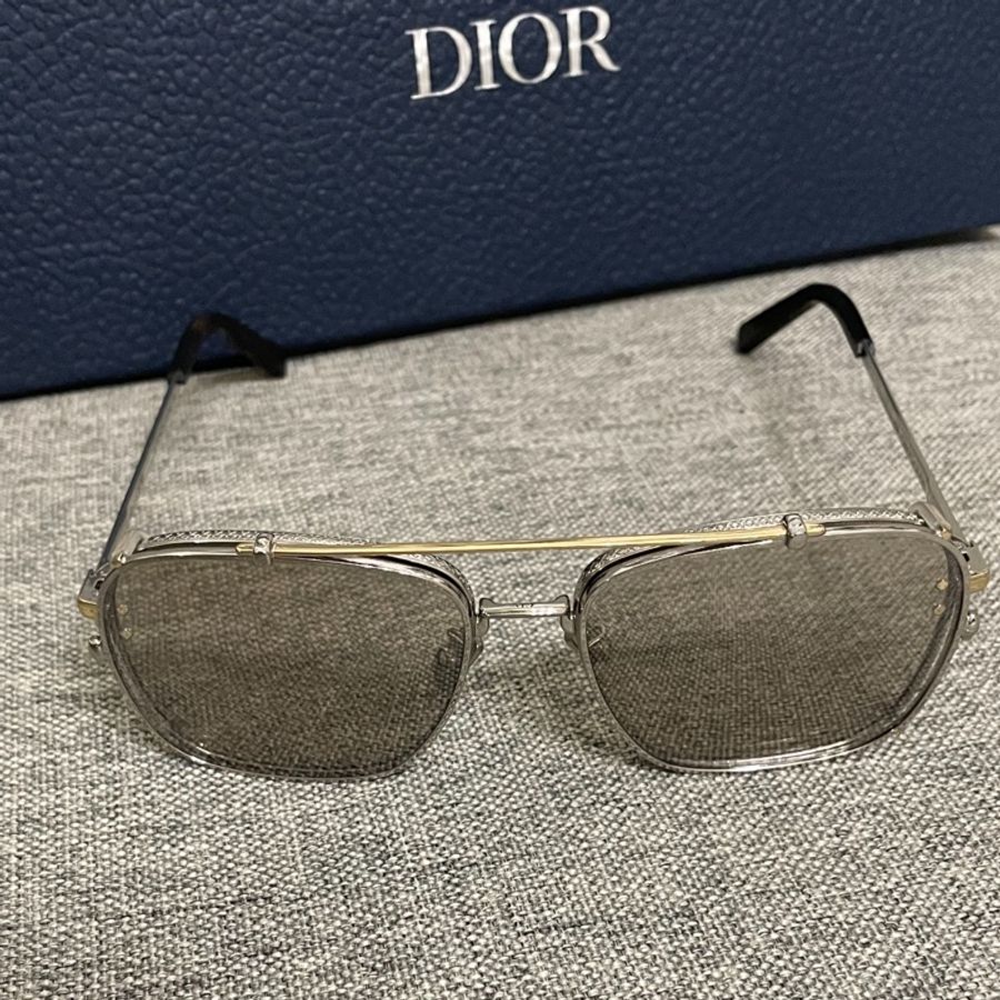 Dior 太陽眼鏡 Diamond S4U 米色鏡面 正方形太陽眼鏡-5