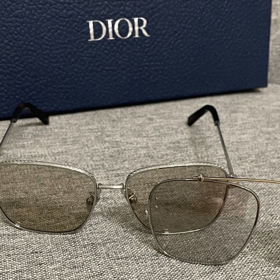 Dior 太陽眼鏡 Diamond S4U 米色鏡面 正方形太陽眼鏡-15