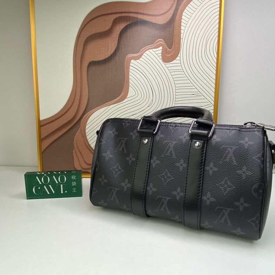 LV 黑武士 老花 Keepall 25 2023年單-3