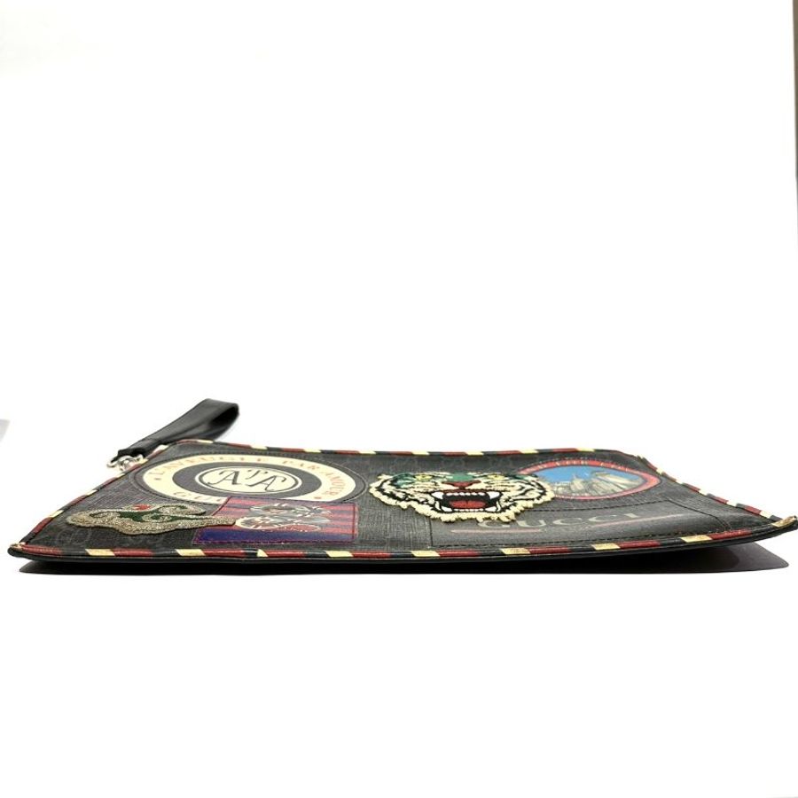 【美收精品】Gucci Night Courrier系列高级人造老虎帆布手拿包 1-142-3